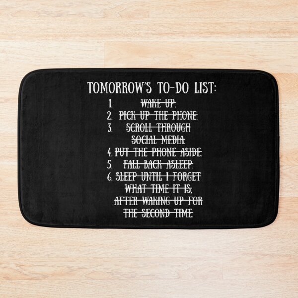 Item preview, "Tomorrow's To-Do List" Funny Day Off Activities List designed and sold by CDPrintsDesigns.
