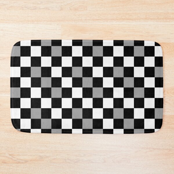 Item preview, Gray Black White Checkered Pattern Design - Dark designed and sold by PatternTitan.