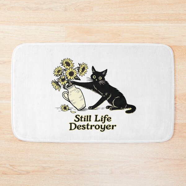 Item preview, Still Life Destroyer – Minimalist Cat Illustration designed and sold by Williams Anderson.