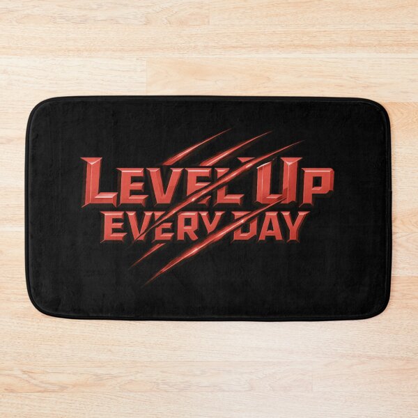 Item preview, Level Up Every Day – Gamer Motivation designed and sold by SidTastic .