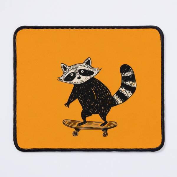 Item preview, Skateboarding raccoon designed and sold by anytka.