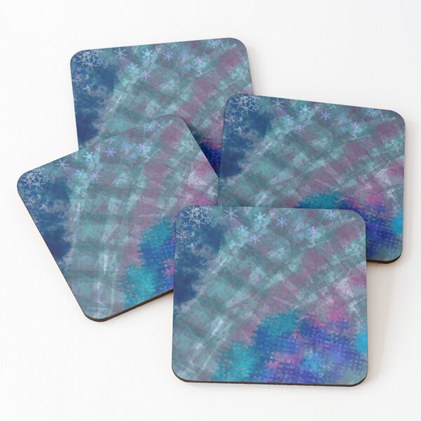 Item preview, Abstract Winter Mosaic with Snowflakes designed and sold by BounoWorld.