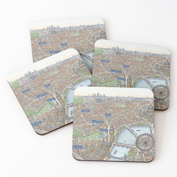 Item preview, London city map and skyline designed and sold by oliver polanski.