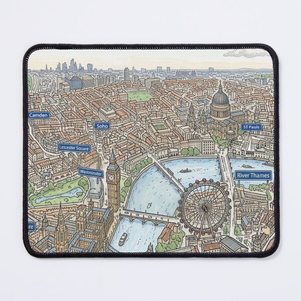 Item preview, London city map and skyline designed and sold by oliver polanski.