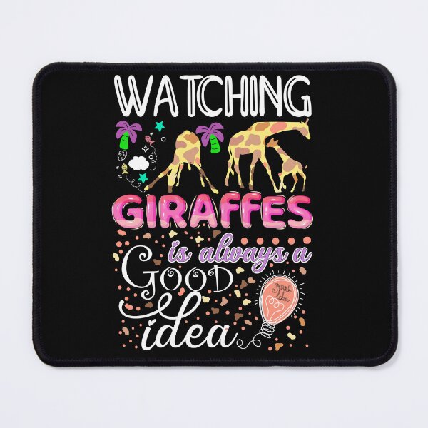 Item preview, Watching Giraffes is always a good idea colorful giraffe painting designed and sold by Pikkalo.