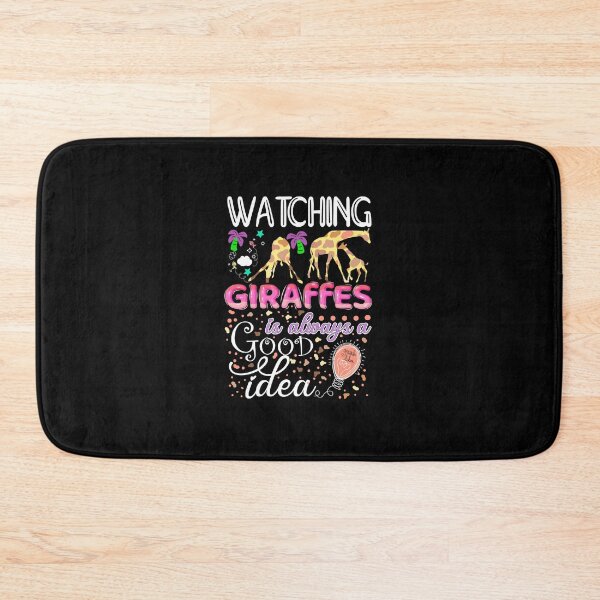 Item preview, Watching Giraffes is always a good idea colorful giraffe painting designed and sold by Pikkalo.