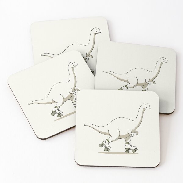 Item preview, Retro Roller Skating Dinosaur designed and sold by Amir Faysal.