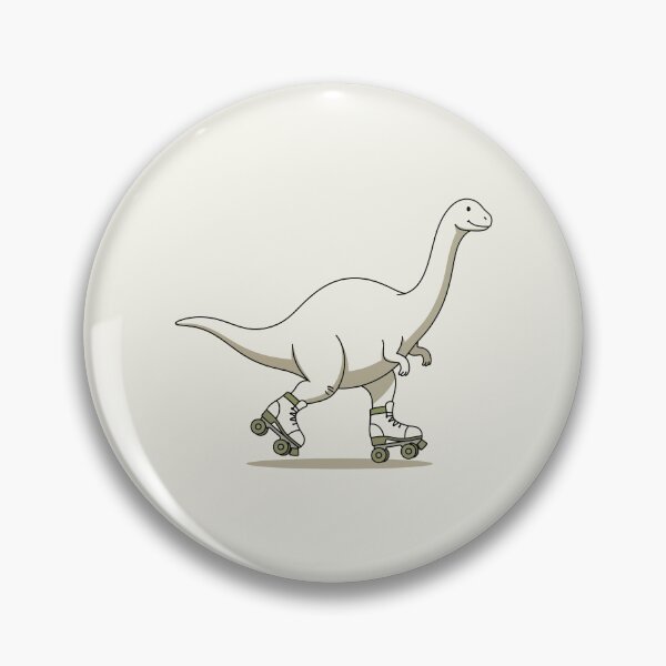 Item preview, Retro Roller Skating Dinosaur designed and sold by Amir Faysal.