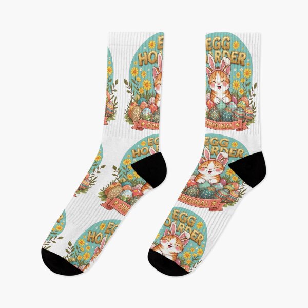 Item preview, Egg Hoarder – Funny Easter Chubby Kitten Design designed and sold by relso.
