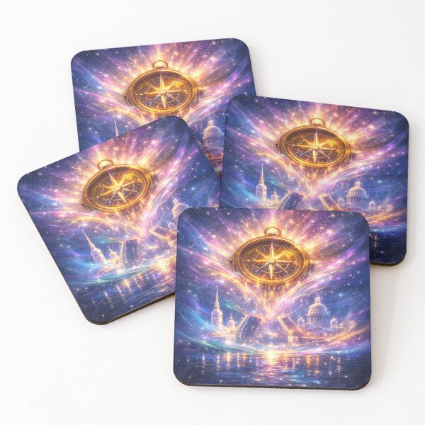 Item preview, St Petersburg Cosmic Compass Skyline – Magical Russia Travel Art designed and sold by TriarArt.