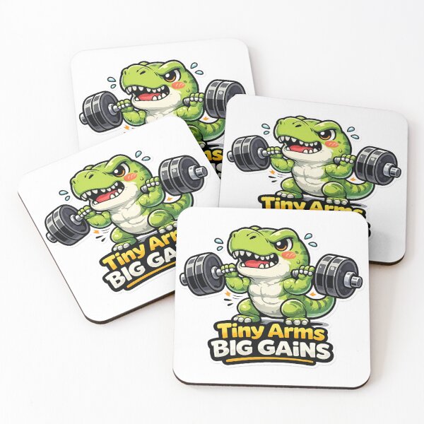 Item preview, Dino Kawaii Tiny Arms Big Gains – T-Rex Fitness Funny designed and sold by les3cerises.