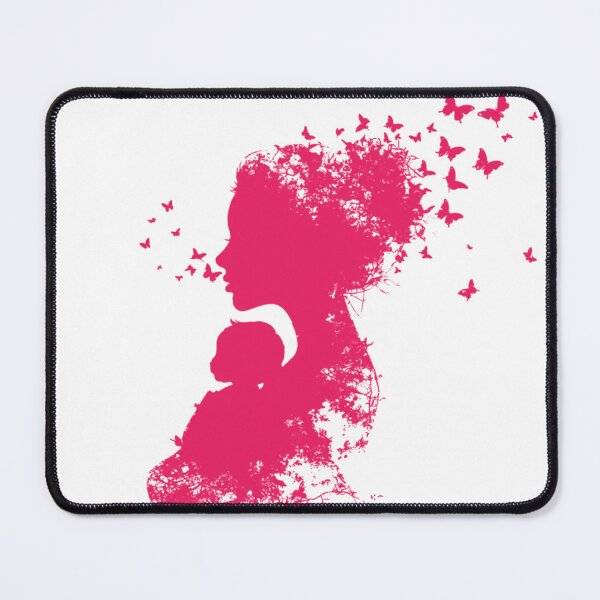 Item preview, Motherhood Butterfly Silhouette Nurturing Floral Art designed and sold by BigStar-Cart.