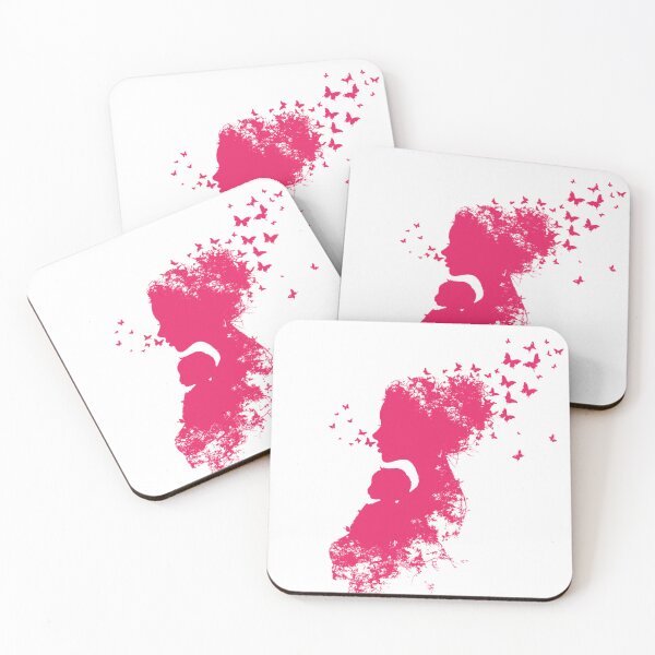 Item preview, Motherhood Butterfly Silhouette Nurturing Floral Art designed and sold by BigStar-Cart.