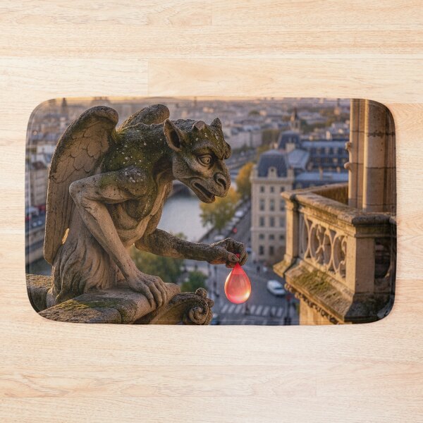 Item preview, Notre Dame Gargoyle Gives Parisians Below the Business designed and sold by Tridentulus.