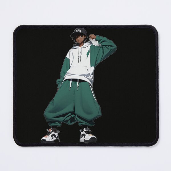 Item preview, rban Anime Streetwear Character – Baggy Hoodie Fashion Illustration designed and sold by IosArt.