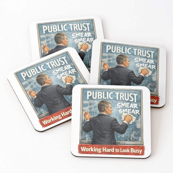 Item preview, Political Satire Poster Public Trust Smear Campaign Humour. designed and sold by The-T-In-Retro.