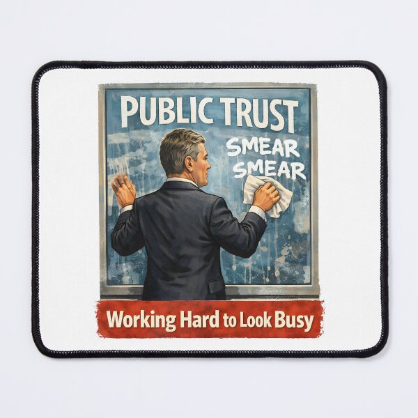 Item preview, Political Satire Poster Public Trust Smear Campaign Humour. designed and sold by The-T-In-Retro.