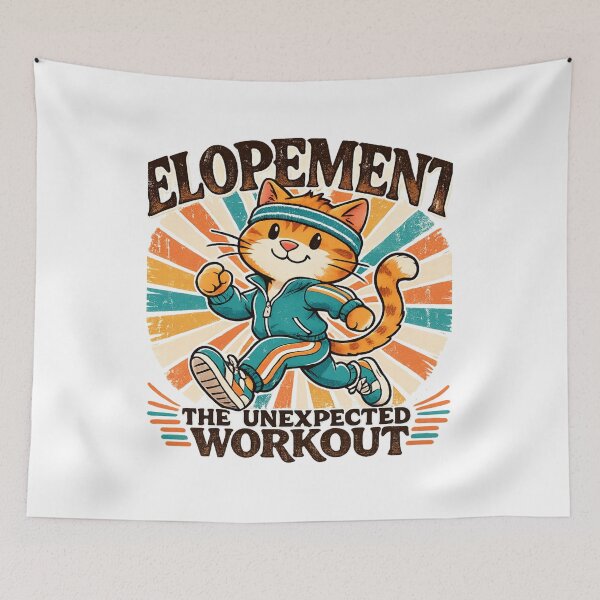 Item preview, Elopement The Unexpected Workout T-Shirt, Funny Wedding Gift, Bride Eloping Gift Graphic Tee designed and sold by Designs That Speak ✨.