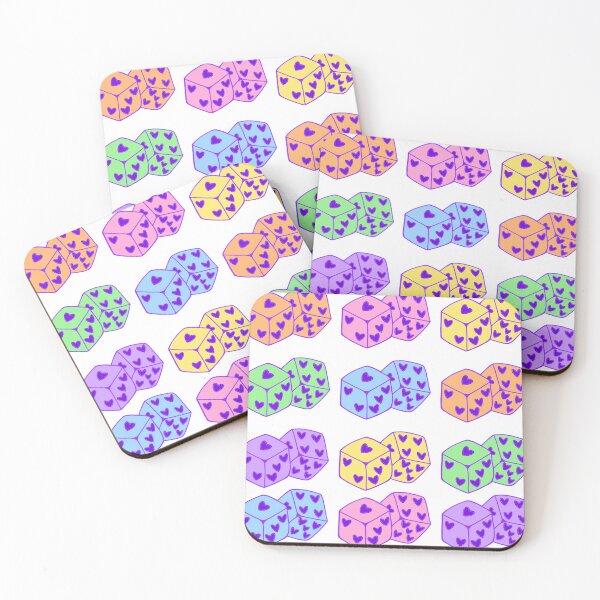 Item preview, Pastel Heart Dice designed and sold by she who creates.