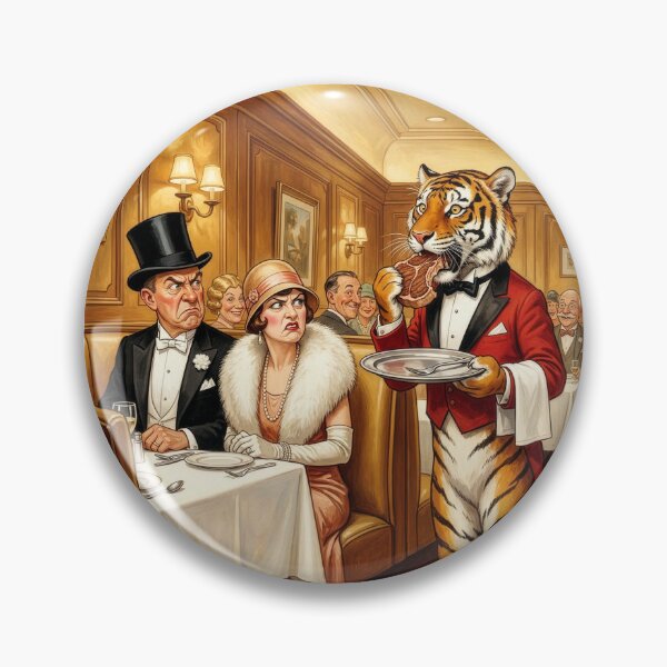 Item preview, Tiger Waiter Shows Why Tigers Aren't Waiters designed and sold by Tridentulus.