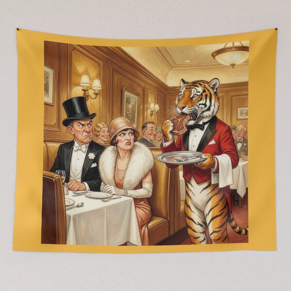 Item preview, Tiger Waiter Shows Why Tigers Aren't Waiters designed and sold by Tridentulus.
