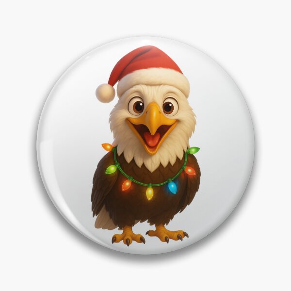 Item preview, Christmas Bald Eagle  designed and sold by Sillytoe.