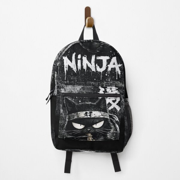 Artikelvorschau, Ninja-Katze isst Ramen – Lustiges japanisches Ninja-Katzen-Design entworfen und verkauft von BlackCat Vibe.