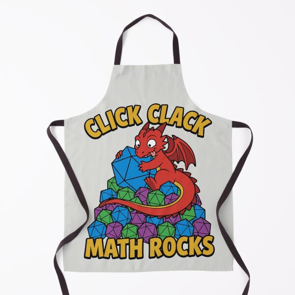 Item preview, Click Clack Math Rocks - Funny RPG Dragon designed and sold by DigitalGlade.
