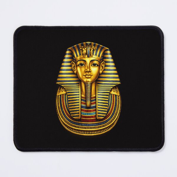 Item preview, Royal Tutankhamun Mask – Ancient Egyptian Golden Pharaoh Art designed and sold by GulfSignature.