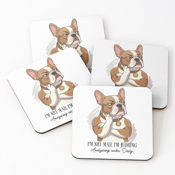 Item preview, Sassy French Bulldog - I’m Not Mad I’m Judging. designed and sold by KojourinArt.