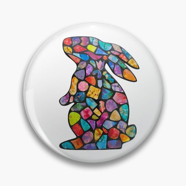 Item preview, Colorful Shapes Bunny with Ears Down designed and sold by Bdbear10.
