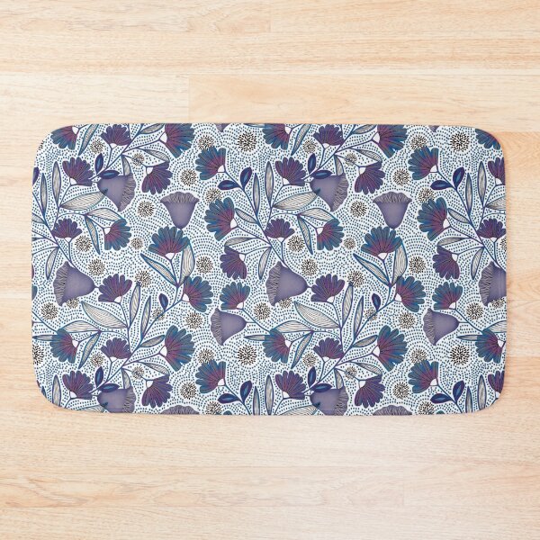 Item preview, Pointillism Twilight Blooms designed and sold by phatlizzardart.