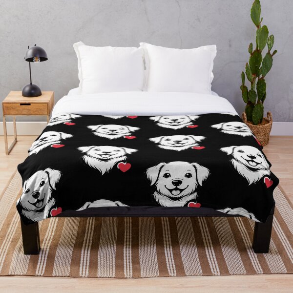 Item preview, Cute Dog Face with Heart – Minimalist Dog Lover Design designed and sold by PaulaDesignCo.