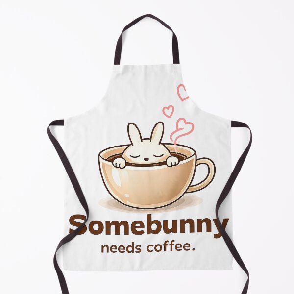 Item preview, Cute bunny in coffee – Somebunny needs coffee designed and sold by Dennis' Creative Corner.