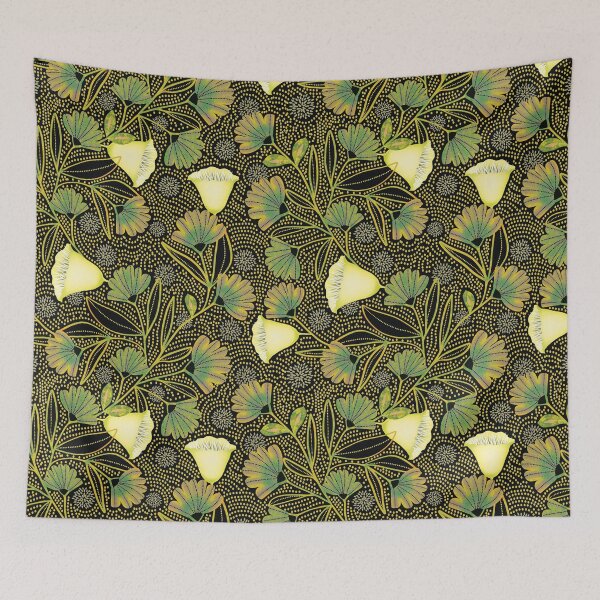 Item preview, Pointillism Twilight Blooms designed and sold by phatlizzardart.