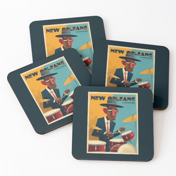 Item preview, A Drummer in New Orleans - Louisiana  designed and sold by GoodOldVintage.