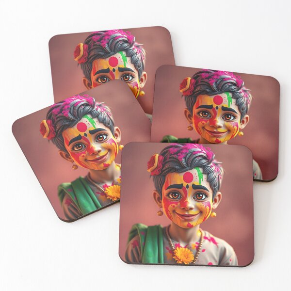 Item preview, Realistic Boy with Holi Colors designed and sold by Teewave-Ashish.