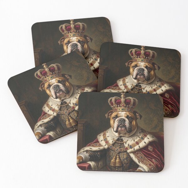Item preview, Royal Bulldog King Renaissance Portrait designed and sold by Tamer ⭐⭐⭐⭐⭐.