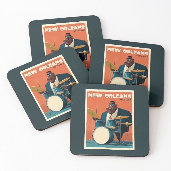 Item preview, A Drummer in New Orleans - Louisiana  designed and sold by GoodOldVintage.