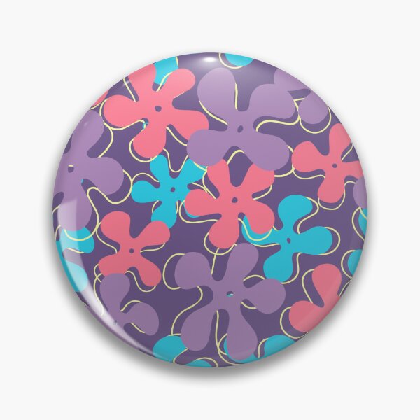 Item preview, Retro Beach Vibes Pattern in Purple, Pink and Blue designed and sold by Free-Spirit-Meg.
