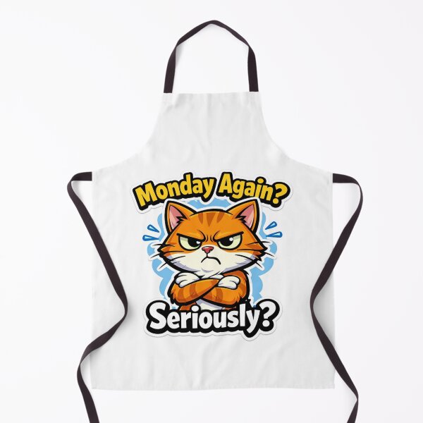 Item preview, Monday Again? Seriously? – Grumpy Cat Meme Design designed and sold by designbyuzi.