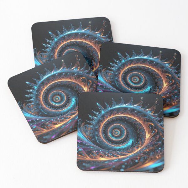 Item preview, Glowing Fractal Spiral Decor designed and sold by Harmonic_Layers.