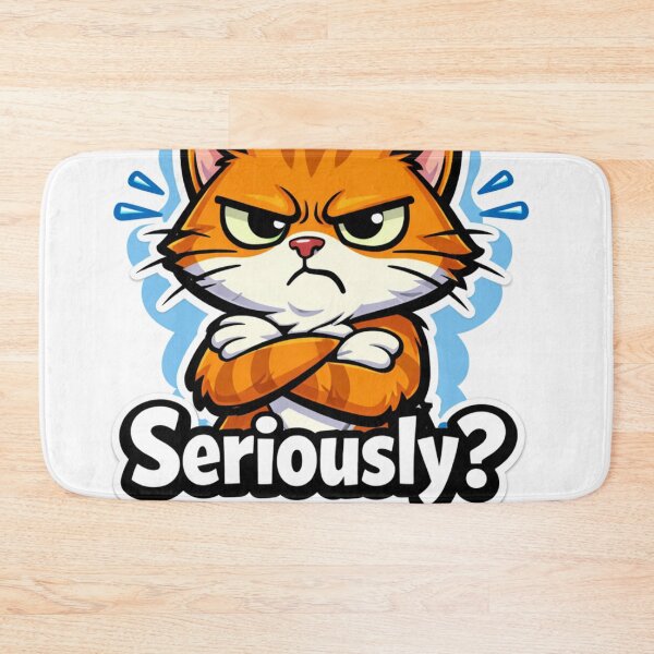 Item preview, Monday Again? Seriously? – Grumpy Cat Meme Design designed and sold by designbyuzi.