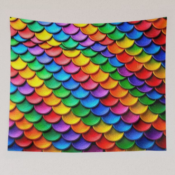 Item preview, Multicolor Rainbow Scales Arches Pattern. designed and sold by Giulivo Store Graphic.