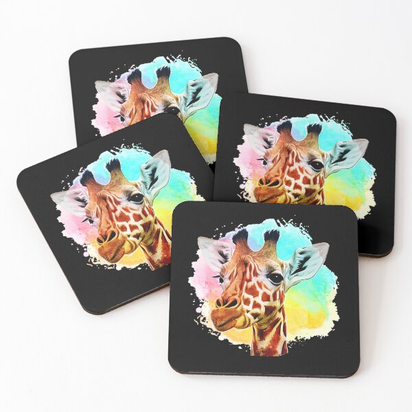 Item preview, cute Giraffe Colorful Mammal fauna  designed and sold by Pikkalo.