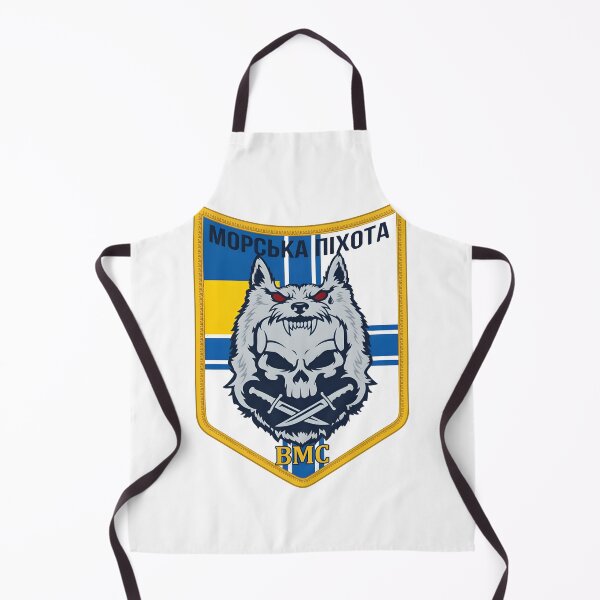 Item preview, Ukrainian Marine Corps Wolf and Skull Tactical Emblem designed and sold by CharlieDesings.