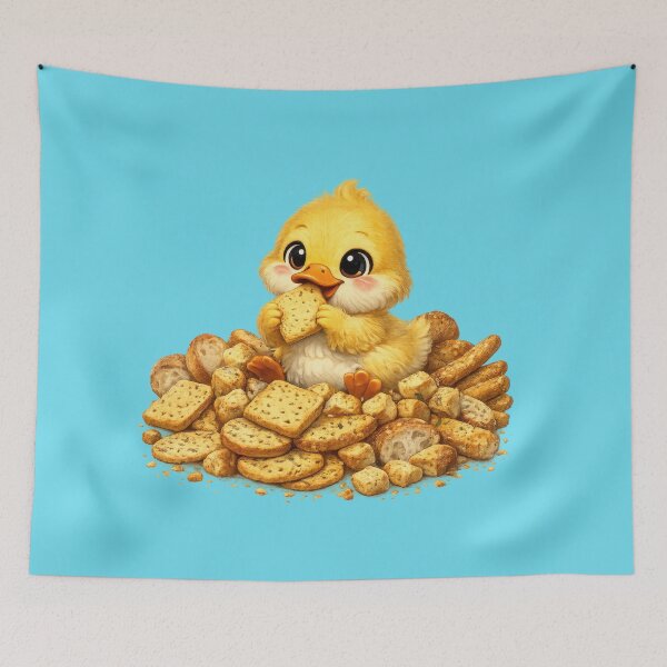 Item preview, Cute Duckling Bread Feast Sticker designed and sold by jgvisualarts.