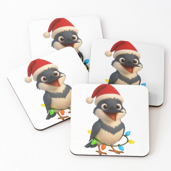 Item preview, Christmas Belted Kingfisher designed and sold by Sillytoe.