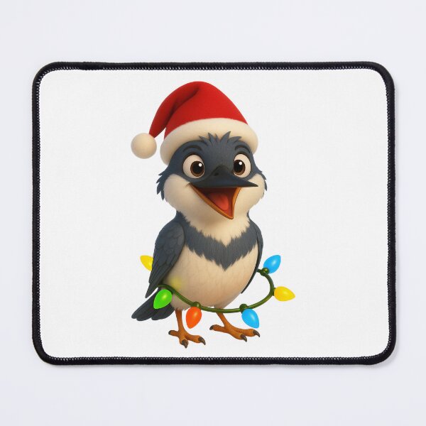Item preview, Christmas Belted Kingfisher designed and sold by Sillytoe.