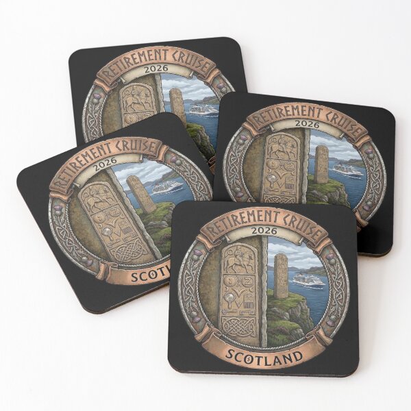Item preview, Scotland Retirement Cruise 2026 Pictish Standing Stone Art designed and sold by Loom on the Loch.